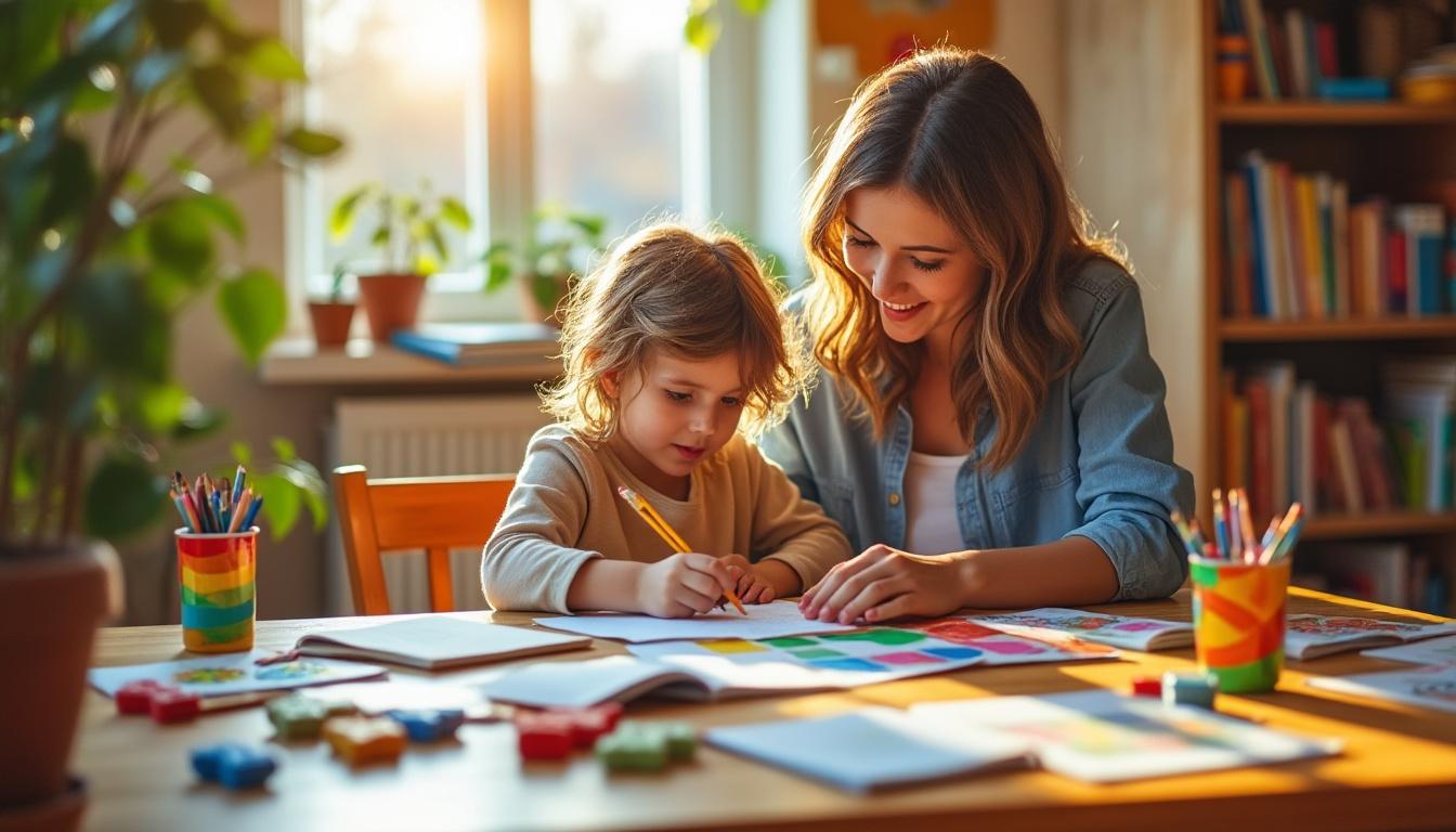 conseils concrets pour soutenir l’apprentissage à la maison : instaurer des routines, motiver l’enfant, utiliser les bons outils et communiquer sereinement.
