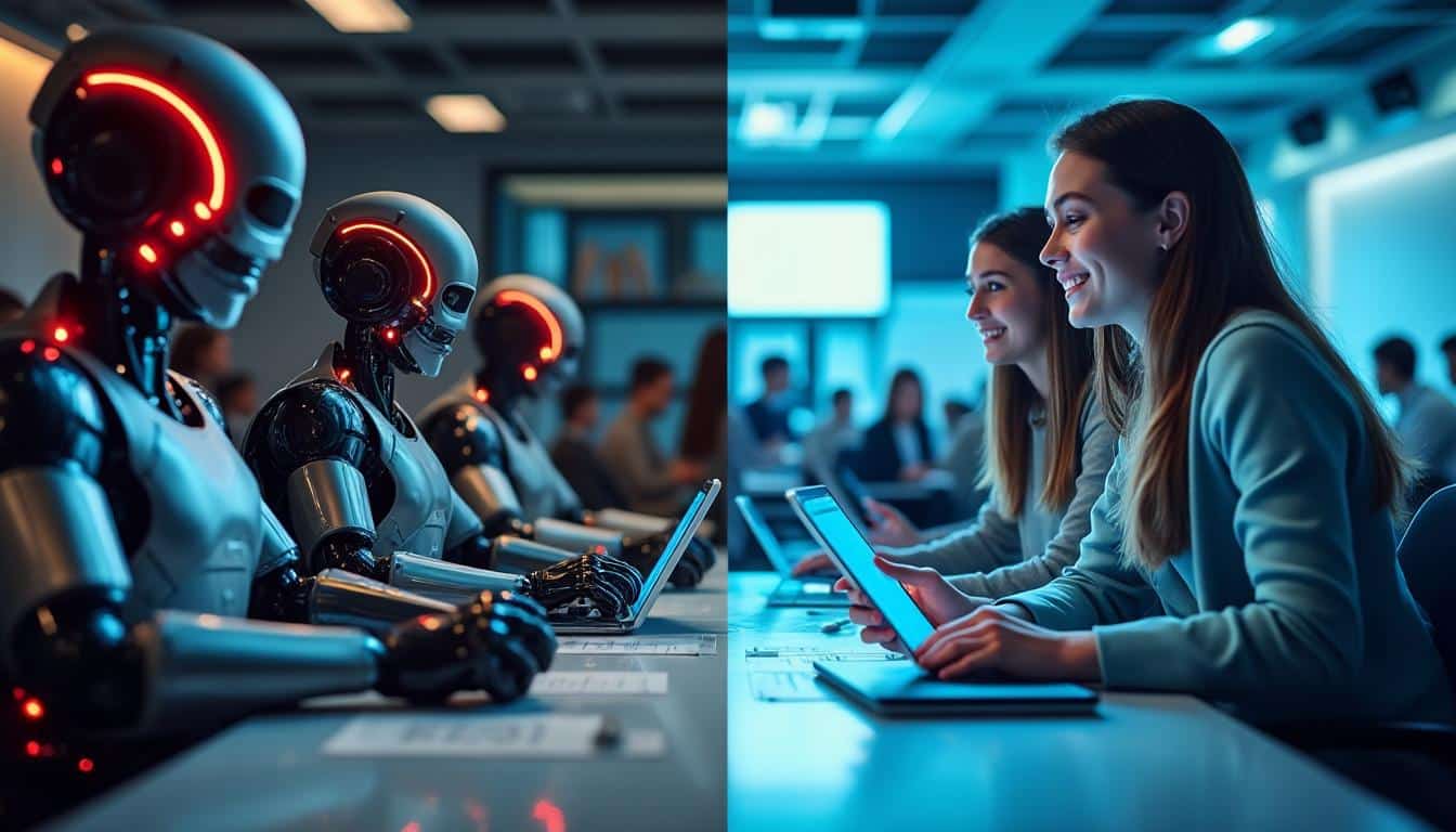 découvrez comment l’intelligence artificielle transforme l’éducation, en explorant ses opportunités et ses défis pour les élèves et les enseignants.