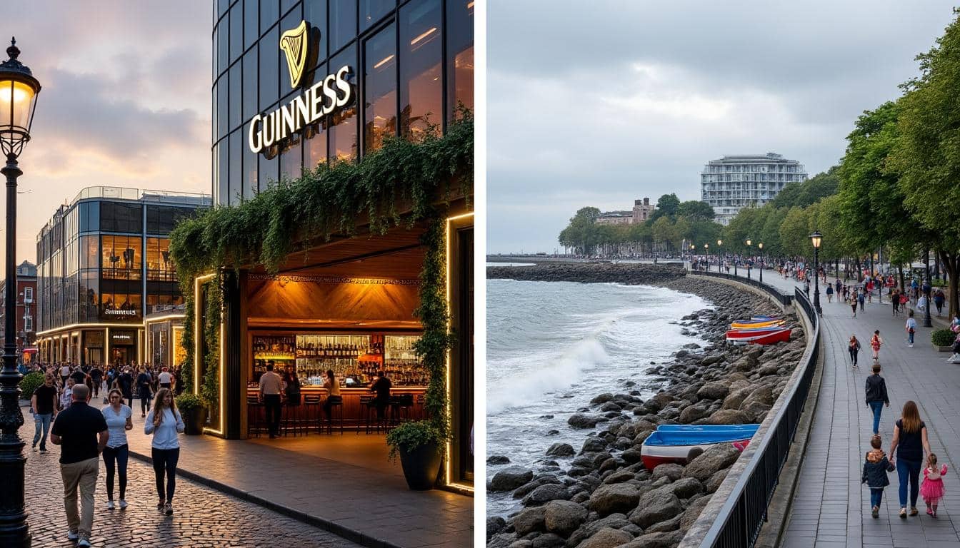 découvrez que faire à dublin en 3 jours, entre une visite incontournable de la guinness storehouse et des balades relaxantes au bord de mer. itinéraire parfait pour combiner culture, histoire et nature.