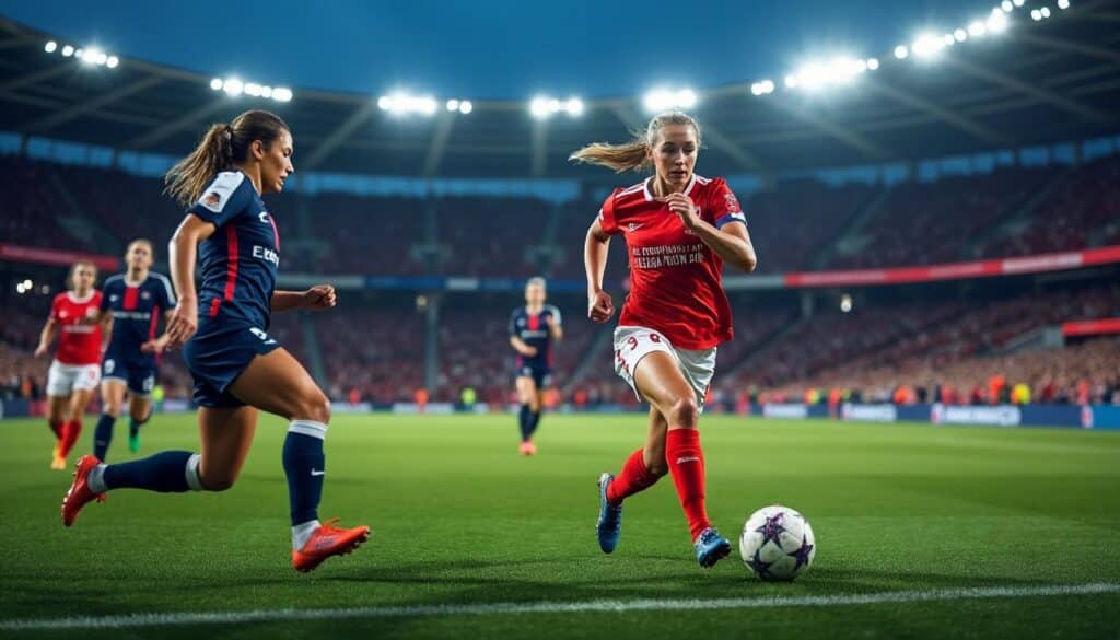 découvrez les enjeux du football féminin avec l'olympique lyonnais face à la concurrence européenne et suivez les performances des meilleures équipes.