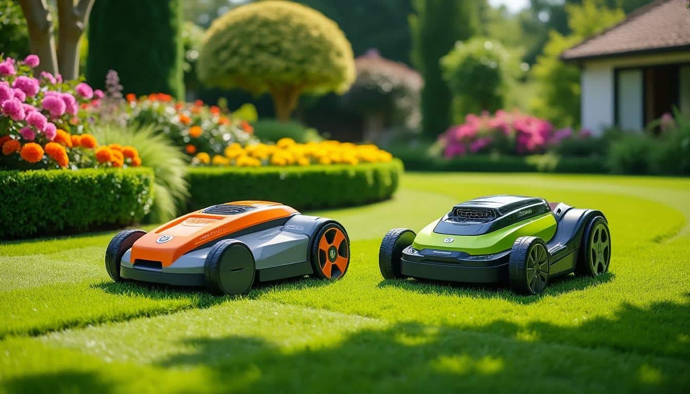 comparez les robots tondeuses husqvarna et gardena pour choisir le meilleur allié de votre jardin. performances, fonctionnalités et prix détaillés pour un gazon impeccable.