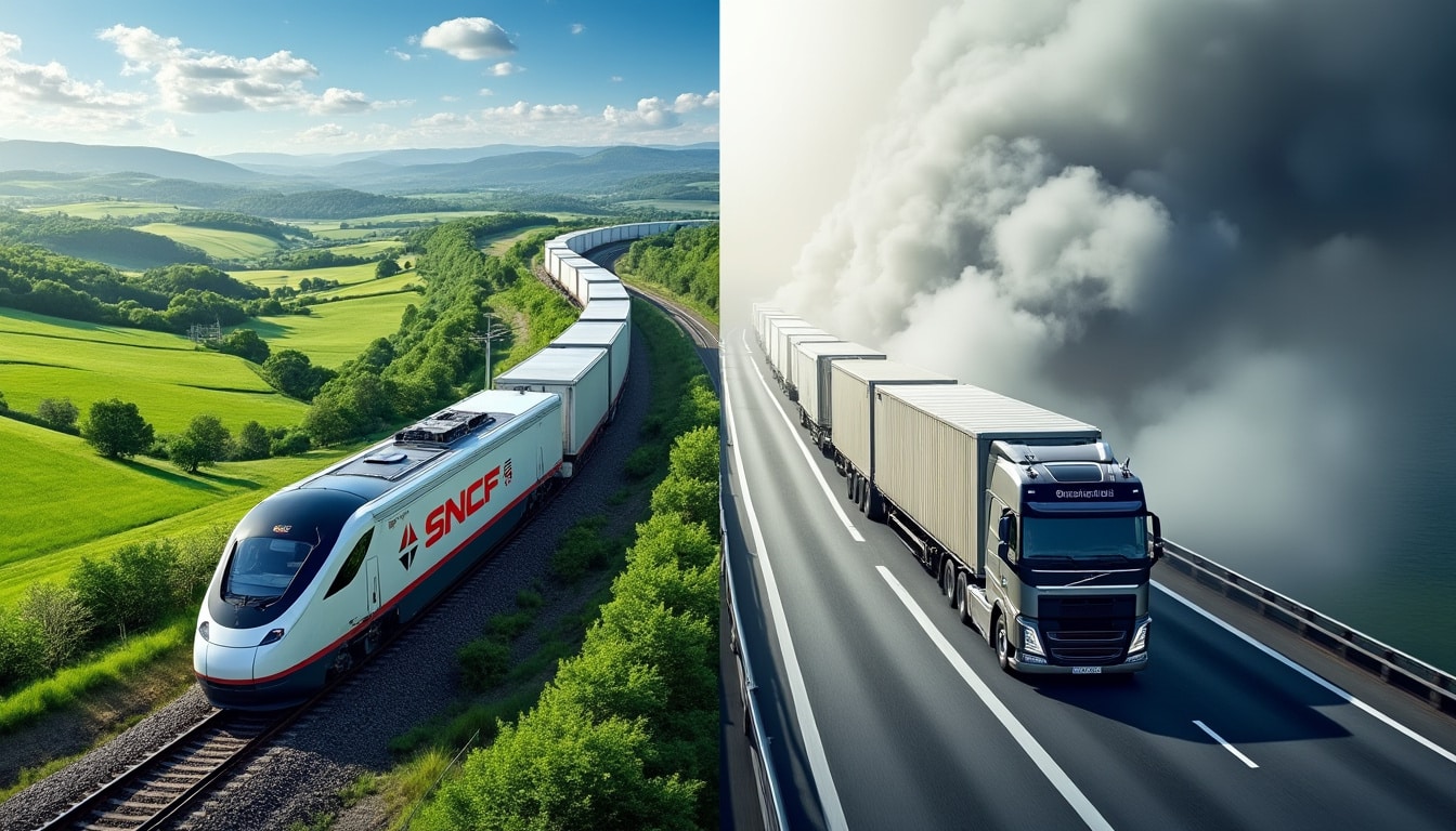 comparez le déménagement avec la sncf fret et le transport routier en termes de coût et d'empreinte écologique pour choisir la solution la plus adaptée et durable.